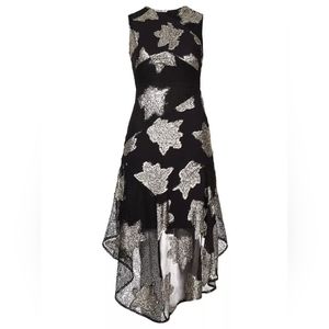 Topshop Hanky Hem Lace Midi Dress Size 2